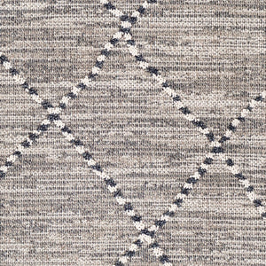Livabliss Ariana Moroccan Geometric Polypropylene Woven Rug for Entryways and Accent Spaces Black, Gray 2' x 2'11" RIA2300-23