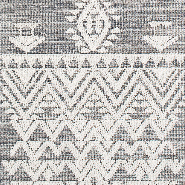 Livabliss Ariana Moroccan Geometric Polypropylene Rug for Entryways Bathrooms and Bedside Areas Gray, Black 2'2" x 3'9" RIA2304-2339