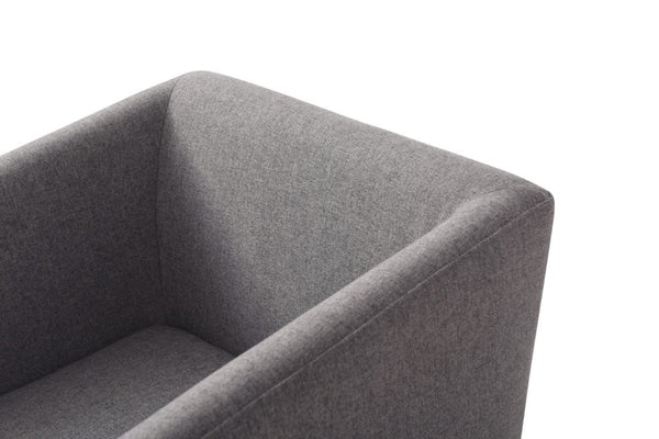 VIG Furniture Riaglow Dark Grey Fabric Dining Chair With Brass Copper Base — Plush Foam, Mid-Century Comfort, No Assembly VGVCB8523-DKGRY-DC