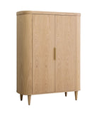 VIG Furniture Modrest Richmond - Modern Natural Oak Rounded Tall Buffet VGME-RICHMOND-TB