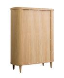 VIG Furniture Modrest Richmond - Modern Natural Oak Rounded Tall Buffet VGME-RICHMOND-TB