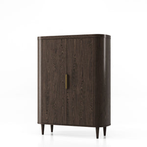 VIG Furniture Modrest Richmond - Modern Brown Rounded Tall Buffet VGME-RICHMOND-BROWN-TB