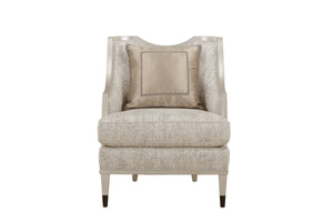 A.R.T. Furniture Harper Vintage Black Chair With Luxe Cushions And Down Blend Pillow For Casual Transitional Style Gray, Silver Wood,Foam,Fabric,Metal 161523-7127aa