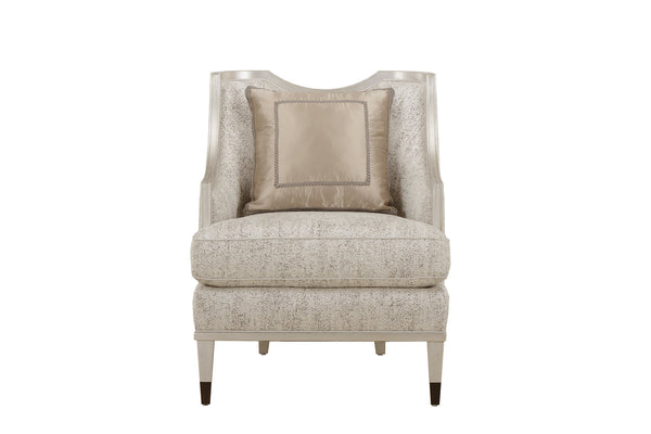 A.R.T. Furniture Harper Vintage Black Chair With Luxe Cushions And Down Blend Pillow For Casual Transitional Style Gray, Silver Wood,Foam,Fabric,Metal 161523-7127aa