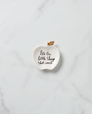 Lenox Kate Spade Charmed Life Apple Ring Dish White, WHITE PORCELAIN 894016