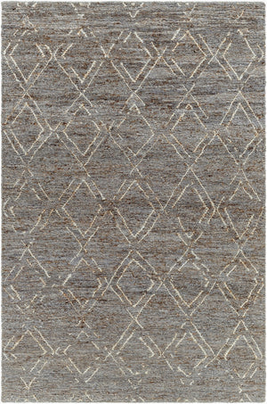 Surya Riah Handwoven 2' X 3' Jute Area Rug - Cottage Style, Durable Natural Fiber For High-traffic Areas Charcoal Jute Rih2302-23