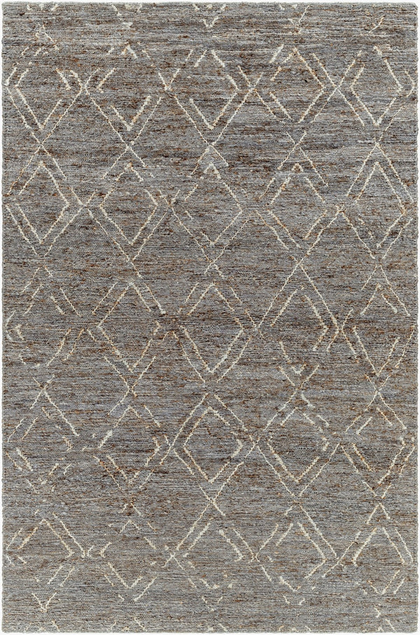 Surya Riah Handwoven 2' X 3' Jute Area Rug - Cottage Style, Durable Natural Fiber For High-traffic Areas Charcoal Jute Rih2302-23