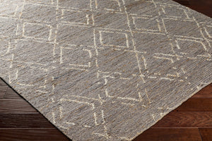 Surya Riah Handwoven 2' X 3' Jute Area Rug - Cottage Style, Durable Natural Fiber For High-traffic Areas Charcoal Jute Rih2302-23