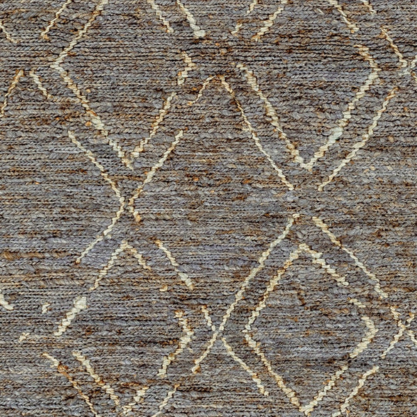 Surya Riah Handwoven 2' X 3' Jute Area Rug - Cottage Style, Durable Natural Fiber For High-traffic Areas Charcoal Jute Rih2302-23