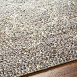 Surya Riah Handwoven 2' X 3' Jute Area Rug - Cottage Style, Durable Natural Fiber For High-traffic Areas Charcoal Jute Rih2302-23