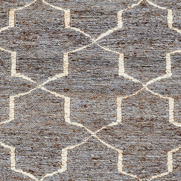 Surya Riah Handwoven 2' X 3' Jute Area Rug - Cottage Style, Durable Natural Fiber For High-traffic Areas Black Jute Rih2303-23