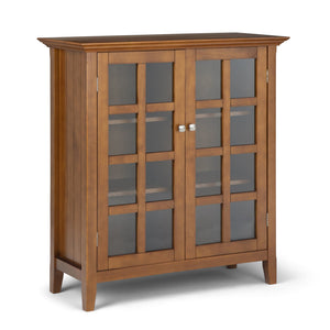 English Elm Acadian 39" Solid Wood Transitional Storage Cabinet - Elegant Light Golden Brown Charm & Versatility B136P159407