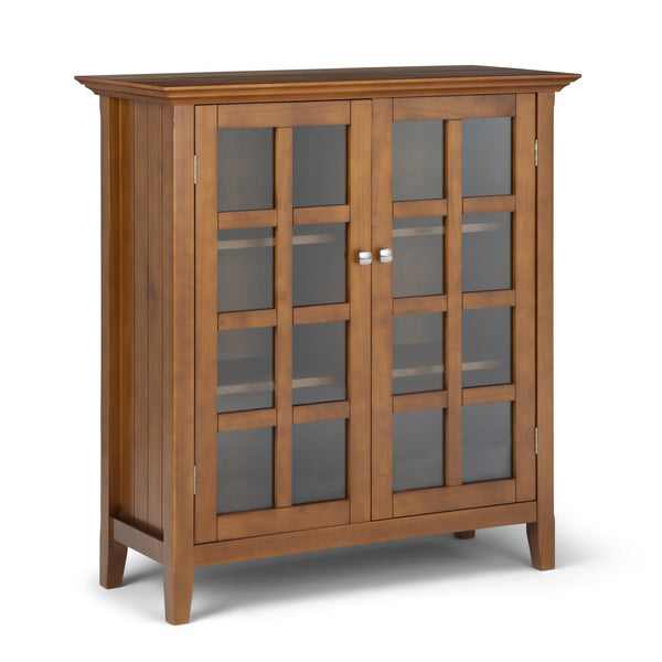 English Elm Acadian 39" Solid Wood Transitional Storage Cabinet - Elegant Light Golden Brown Charm & Versatility B136P159407