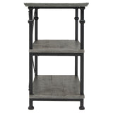 Homelegance By Top-Line Rafferty Vintage Industrial TV Stand Grey Wood