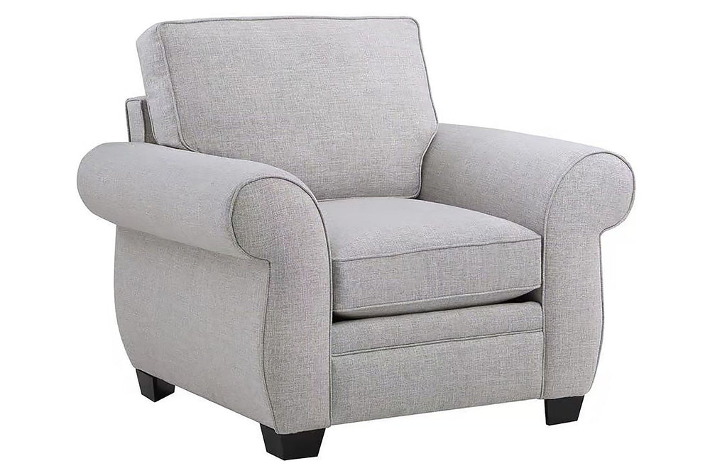 Porter Designs Porter Oasis Overstuffed Chair In Cream – Luxuriously Deep Seat, Rolled Arms & Feather Down Comfort Cream Fabric 01-207c-03-6327fa