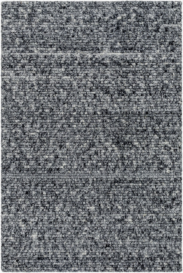 Surya Ronin 10' X 14' Luxurious Handmade Wool Rug - Soft, Durable, Easy To Maintain For Elegant Spaces Charcoal Nz Wool Rin2302-69