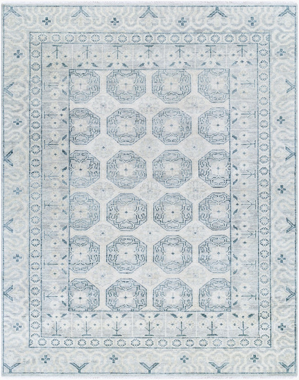 Surya Riviera 10' X 14' Handmade Bohemian Rug In Cotton & New Zealand Wool With Luxurious Fringe Detail Charcoal Nz Wool,Cotton Riv2301-810