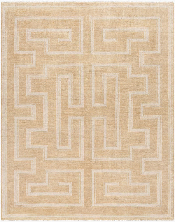 Surya Riviera 10' X 14' Handmade Bohemian Rug In Cotton & New Zealand Wool With Luxurious Fringe Detail Beige Nz Wool,Cotton Riv2305-1014