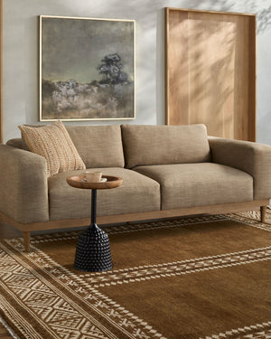 Surya Riviera 10' X 14' Handmade Bohemian Rug In Cotton & New Zealand Wool With Luxurious Fringe Detail Chestnut Nz Wool,Cotton Riv2306-310