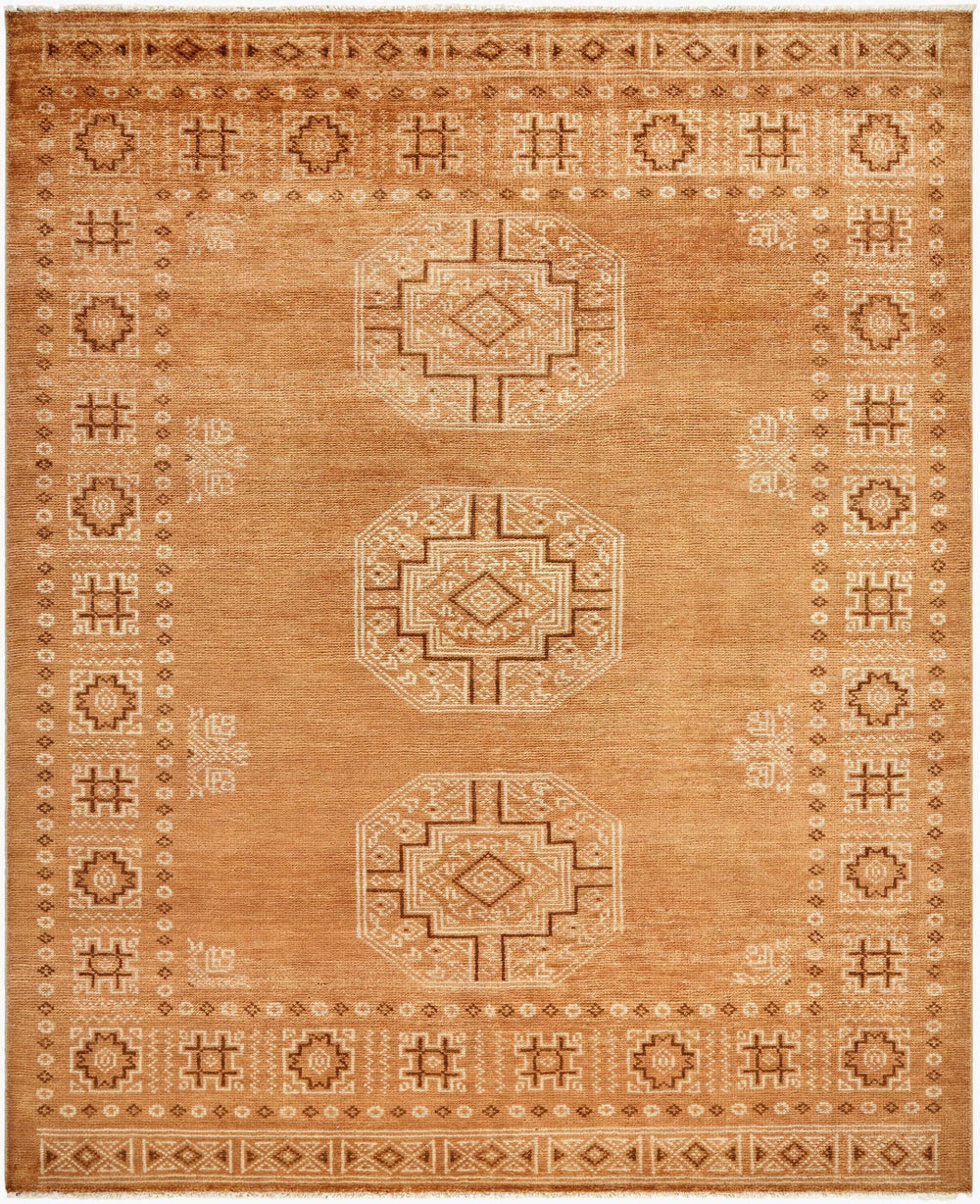 Surya Riviera 10' X 14' Handmade Bohemian Rug In Cotton & New Zealand Wool With Luxurious Fringe Detail Terracotta Nz Wool,Cotton Riv2307-23