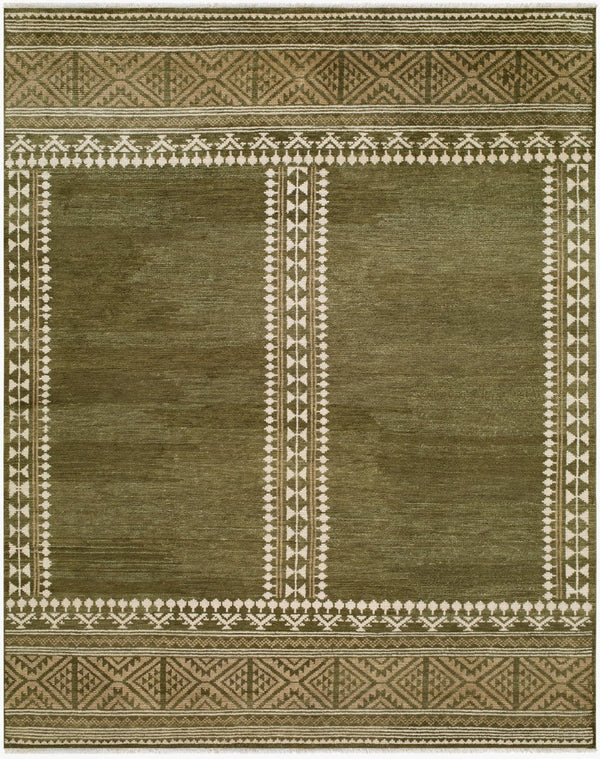 Surya Riviera Bohemian Wool Area Rug Hand Knotted in India with Fringe for Large Rooms 8' x 10' Rectangle RIV2311-810