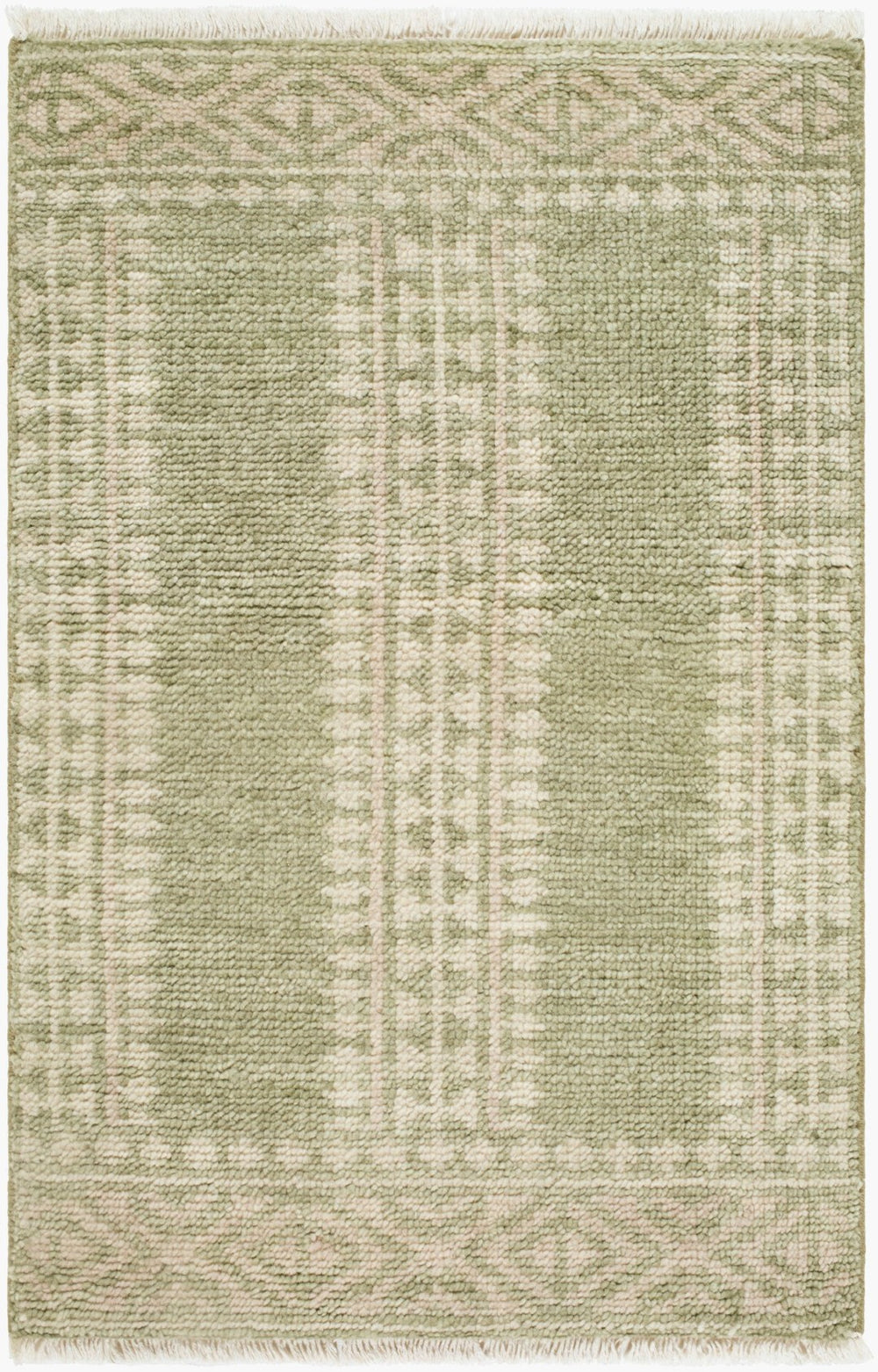 Surya Riviera Hand-knotted Wool Area Rug Artisan Bohemian Fringe Large Living Room 6' x 9' Rectangle RIV2312-69
