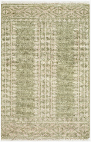Surya Riviera Hand-knotted Wool Area Rug Artisan Bohemian Fringe Large Living Room 6' x 9' Rectangle RIV2312-69