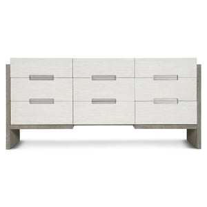Bernhardt Bernhardt Cerused Acacia Nightstand With Soft-Closing Drawer, Usb Charging And Open Shelf Linen; Light Shale 72"W x 20"D x 34.25"H 306053