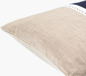 Surya Ritzy 13"L X 20"W Cotton Lumbar Pillow - Luxurious Accent For Living Room, Bedroom & Office Decor Black Cotton,Cotton Riz004-1320d