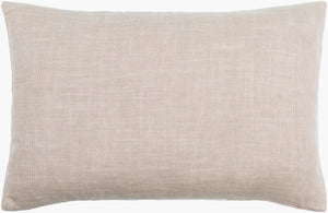 Surya Ritzy 13"L X 20"W Cotton Lumbar Pillow - Luxurious Accent For Living Room, Bedroom & Office Decor Beige Cotton,Cotton Riz005-1320p