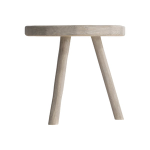 Bernhardt Bernhardt Carbonized Teak Tonga Side Table In Sea Oat – Primitive-Modern Round Top, Weather-Ready Stability X07103B