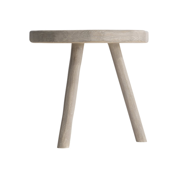 Bernhardt Bernhardt Carbonized Teak Tonga Side Table In Sea Oat – Primitive-Modern Round Top, Weather-Ready Stability X07103B