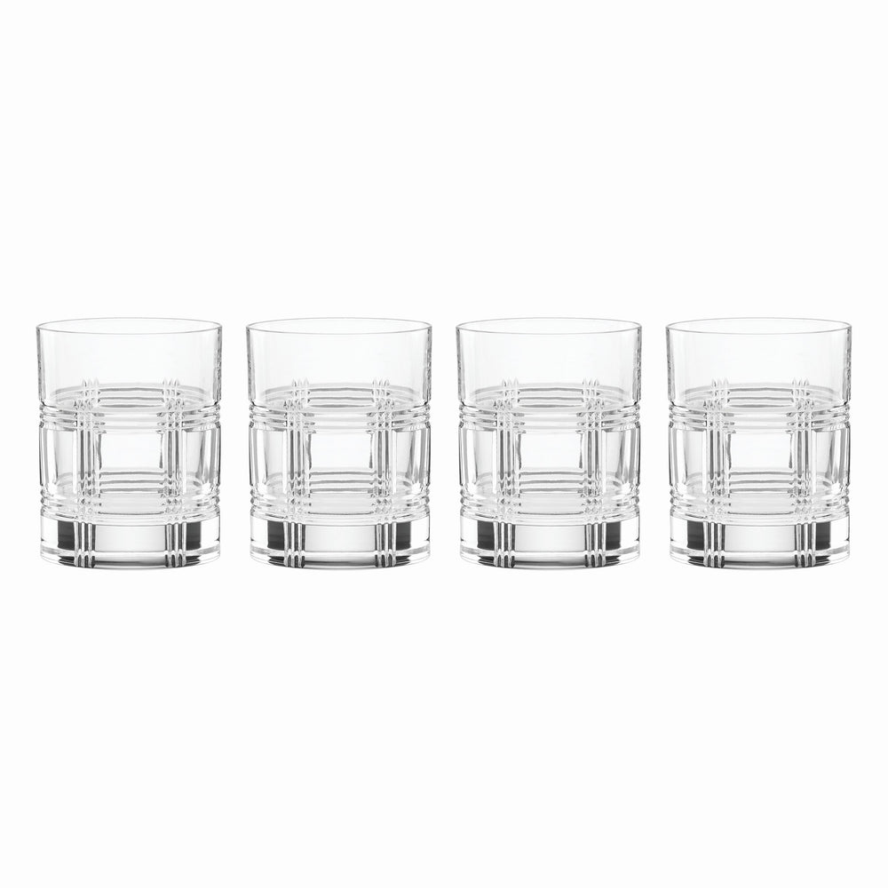 Lenox Reed and Barton Hudson Double Old Fashioned Glasses, Set of 4 Clear, NO COLOR GLASS,CRYSTAL 894592