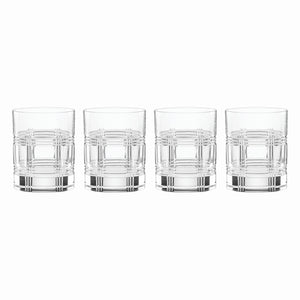 Lenox Reed and Barton Hudson Double Old Fashioned Glasses, Set of 4 Clear, NO COLOR GLASS,CRYSTAL 894592