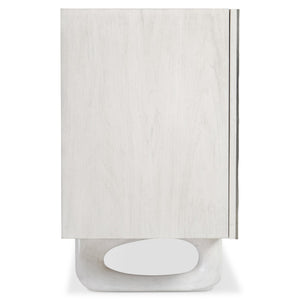 Bernhardt Bernhardt Sereno Buffet - Rustic-Modern Walnut & Textured Metal Buffet With Faux Stone Legs, 68" 329136