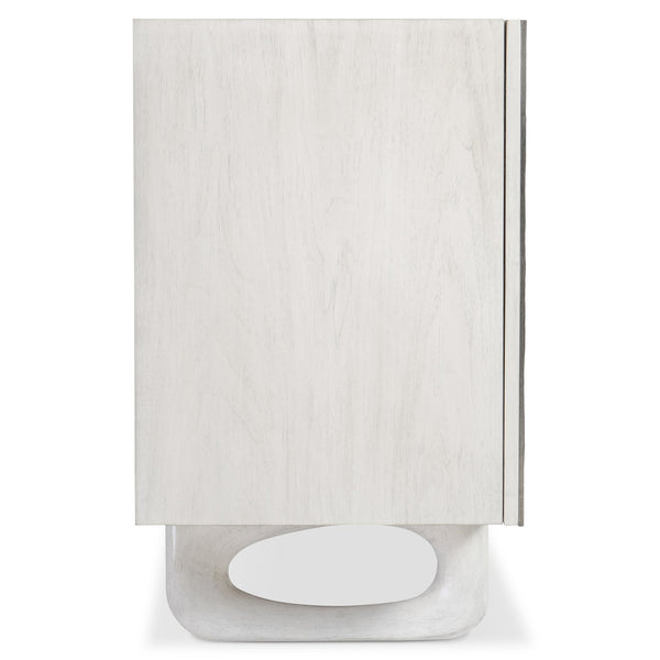 Bernhardt Bernhardt Sereno Buffet - Rustic-Modern Walnut & Textured Metal Buffet With Faux Stone Legs, 68" 329136