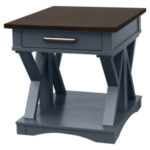 Parker House Americana Modern - Denim End Table Denim with Sable Wood Top Poplar Solids / Birch Veneers AME#02-DEN