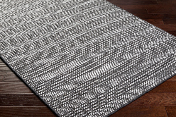 Surya Rio De Janeiro Rjo-2300 2' X 3' Luxurious Handmade Area Rug - Soft, Durable, Unique Design For Home Charcoal Wool,Polyester Rjo2302-576