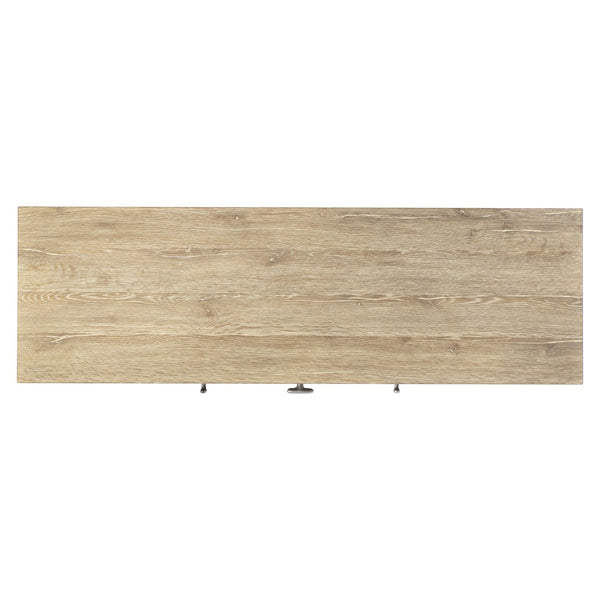 Bernhardt Bernhardt Tribeca Buffet Aurum Finish — 64" White Oak Storage Buffet With Soft-Close Drawers & Steel Base 333133