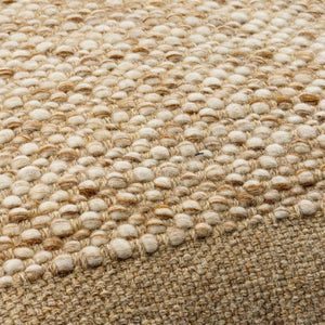 Surya Rukmini Cozy 18"X18" Farmhouse Accent Pillow - Elegant Wool-cotton Blend For Home Decor Charm Ivory Wool,Polyester,Cotton Rki002-2222