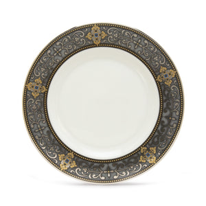 Lenox Vintage Jewel Salad Plate Black, WHITE BONE CHINA 104210012