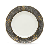 Vintage Jewel Salad Plate | Elegant Bone China with 24K Gold Accents, Dishwasher Safe