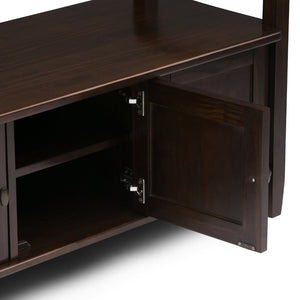 English Elm Warm Shaker - Handcrafted Entryway Storage Bench With Rich Tobacco Finish, Seating For Two, And Style B136P159724-GIGA