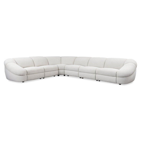 Bernhardt Bernhardt Stadium‑Scale 6‑Piece Power Motion Sectional — Plush Deep Upholstery, Hidden Controls, Modern Sculptural Design K2246