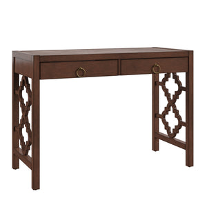 Homelegance By Top-Line Danika 2-Drawer Writing Desk Espresso MDF