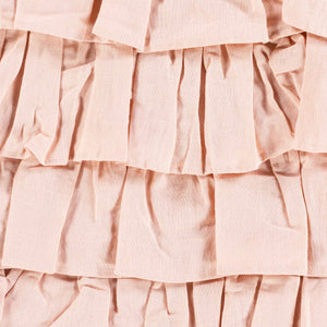 Surya Ruffle 20"X20" Accent Pillow - Stylish Linen-cotton Blend With Unique Ruffled Edges For Home Decor Dusty Pink Linen,Cotton,Cotton Rle003-2020d