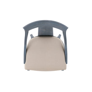 A.R.T. Furniture Alcove Side Chair Set Of 2 - Casual Traditional Design With Splat Back And Luxurious Upholstered Seat - Set Of 2 Blue Alder Solids,Foam,Fabric 321206-2821