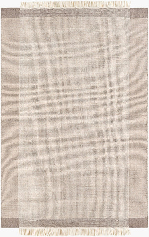 Livabliss Reliance Handwoven Wool Flatweave Area Rug with Fringe for Farmhouse Living Rooms Brown, Beige 8'10" x 12' RLI2301-81012