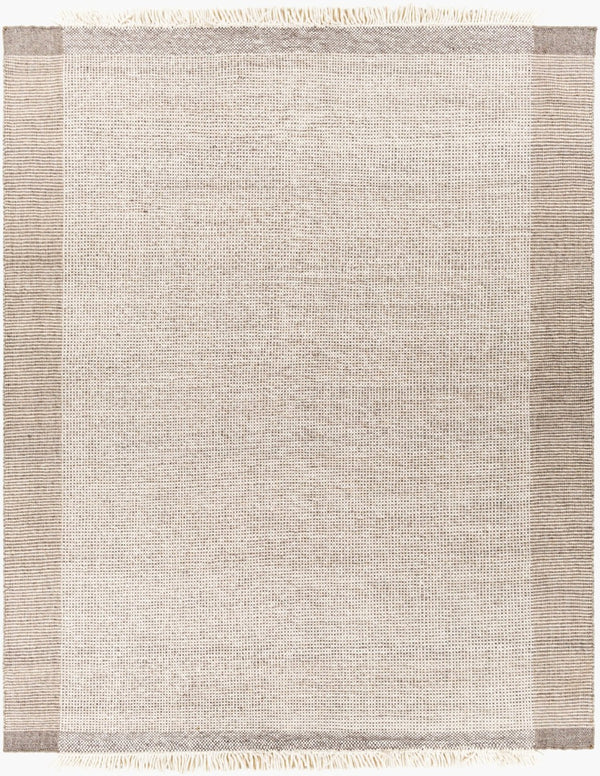 Livabliss Reliance Handwoven Wool Flatweave Area Rug with Fringe for Farmhouse Living Rooms Brown, Beige 8' x 10' RLI2301-810