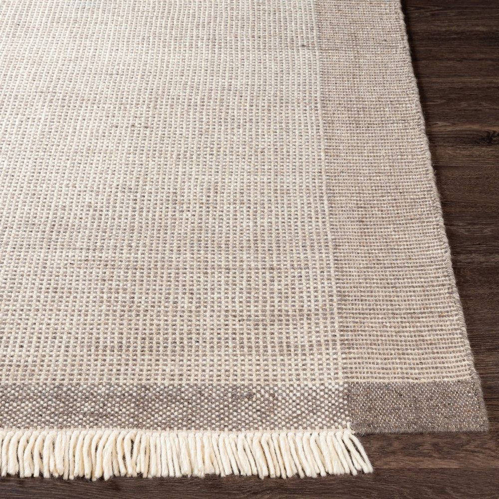 Livabliss Reliance Handwoven Wool Flatweave Area Rug with Fringe for Farmhouse Living Rooms Brown, Beige 8'10" x 12' RLI2301-81012